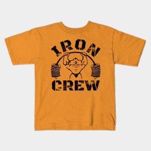 IRON CREW BARBELL Kids T-Shirt